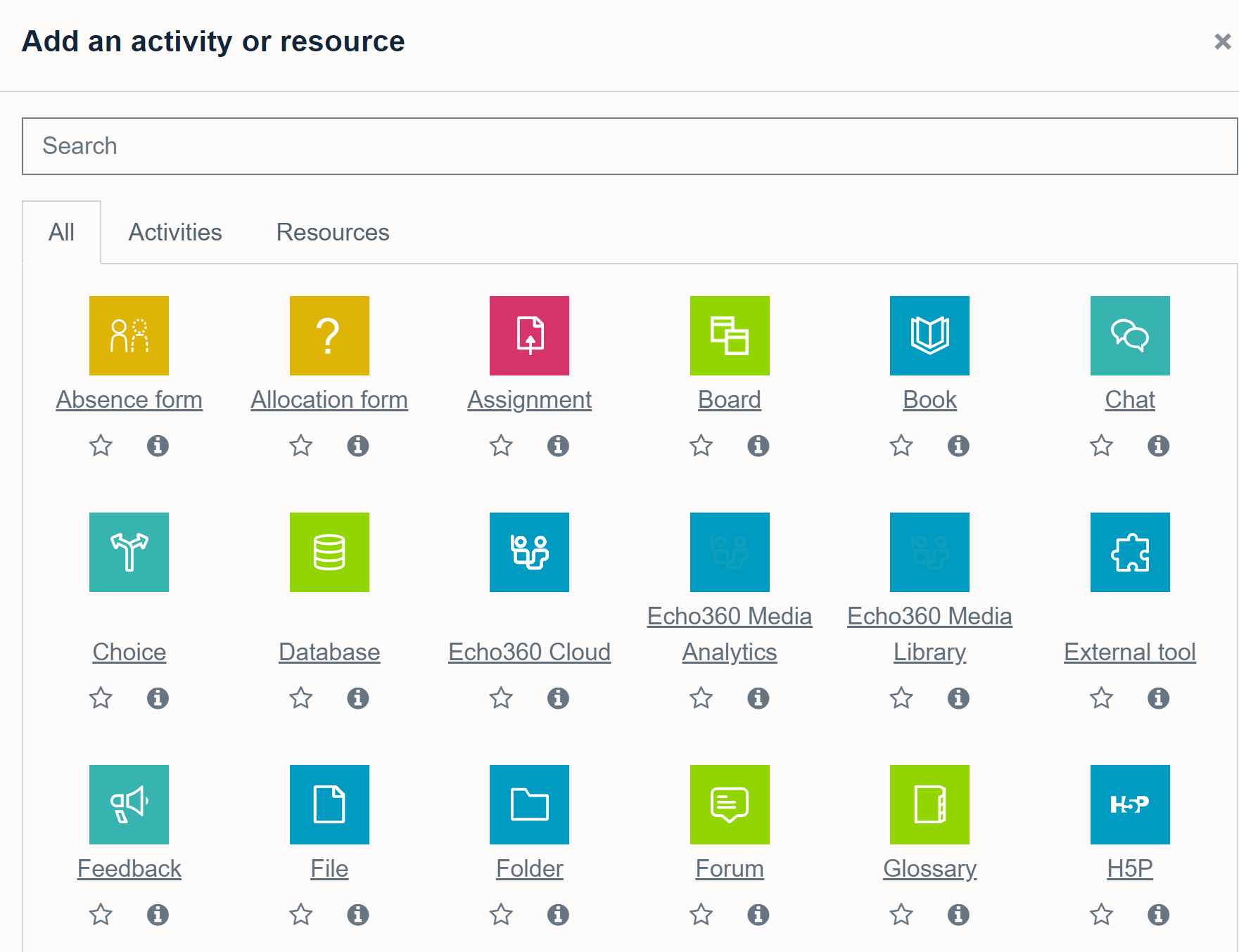 The activity window on Moodle 4.1