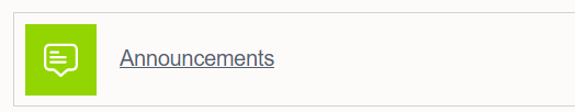 The announcements section in Moodle 4.1