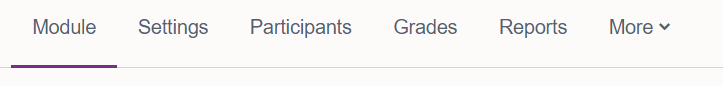 The participants link on the sub navigation of a Moodle module in Moodle 4.1