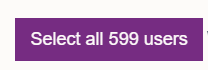 The select all users button.