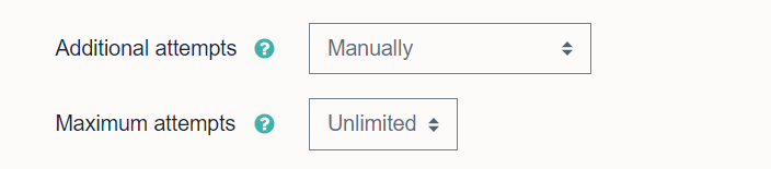 Manually enable additional attempts for students in Moodle Assignment