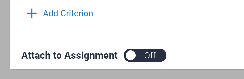 remove from assignment toggle switch