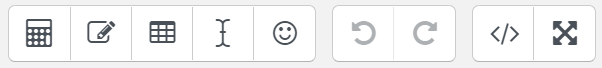 Third line of Moodle editing toolbar