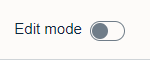 'Edit mode' toggle switch.