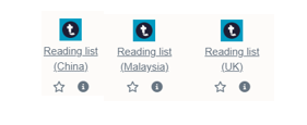 Moodle Reading List icons