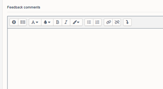 Feedback comments