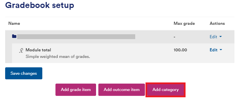 Gradebook setup