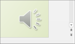 A screenshot of the audio icon