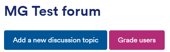 Grade users button within a forum