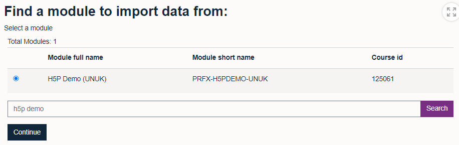 Choosing a module to import from