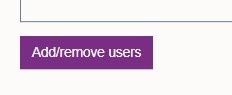 Add remove users button