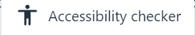 Accessibility checker button in TinyMCE editor