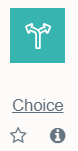 Choice icon from activity picker