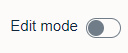 Edit mode slider with edit disabled