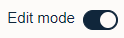 Edit mode slider with edit enabled