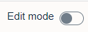 Edit mode slider with edit disabled