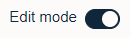 Edit mode slider with edit enabled