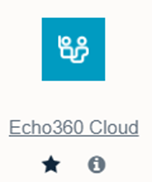 Echo360 Cloud button in the activity picker