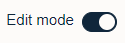 Edit mode slider with edit enabled