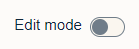Edit mode slider with edit disabled