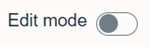 Edit mode toggle slider