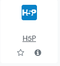 H5P icon in Moodle's activity picker